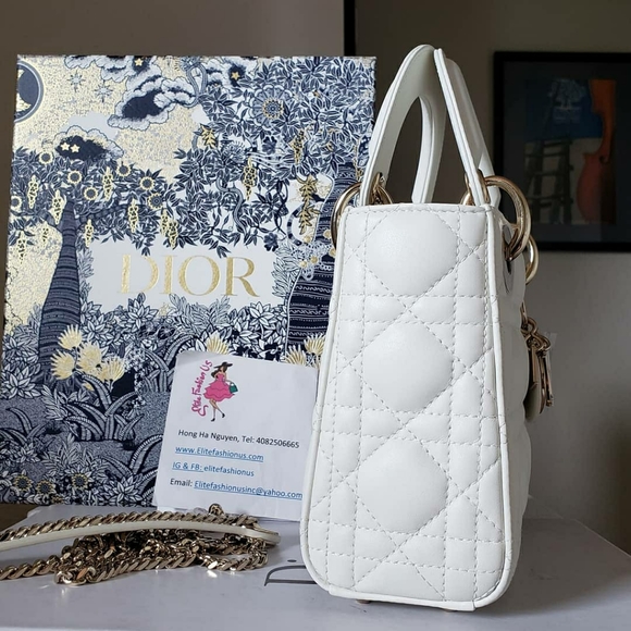 New Lady Dior mini milk gold hw - Picture 6 of 15